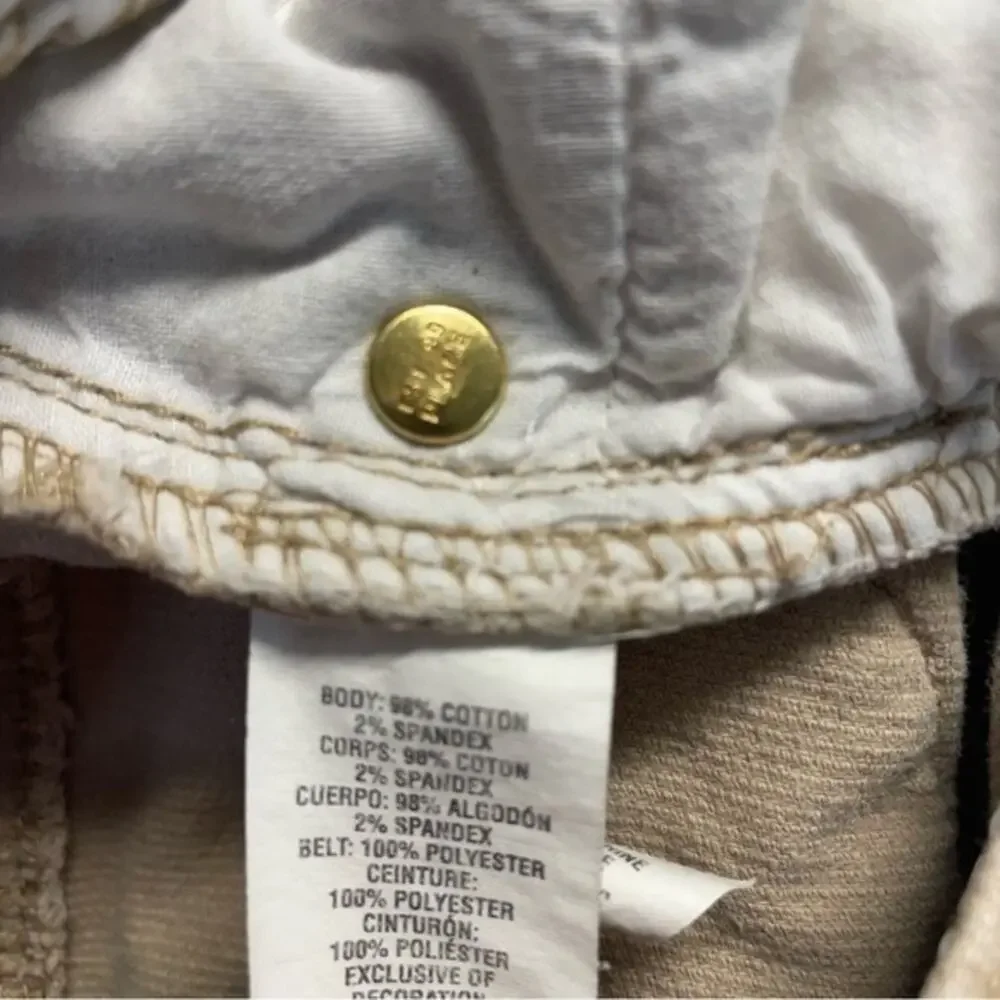 Corduroy Pants Girls Size 4T tan khaki gold